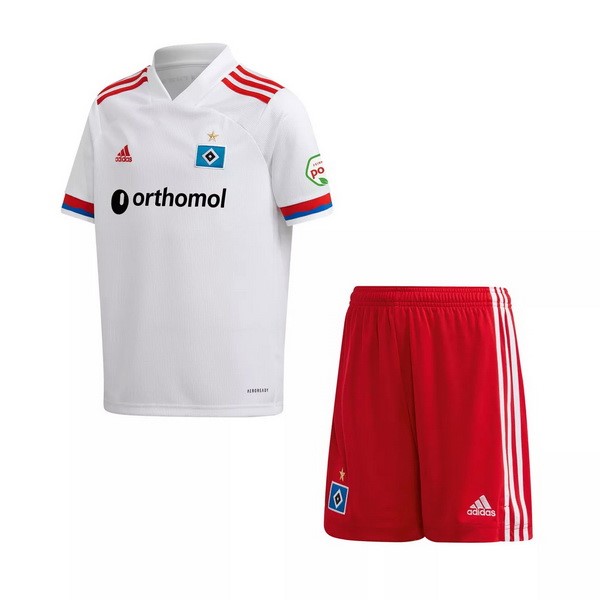 Camiseta Hamburgo S.V Primera Equipo Niños 2020-21 Blanco